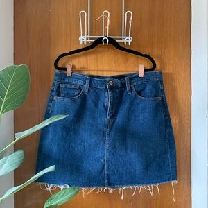 J. Crew Blue Denim Mini Skirt